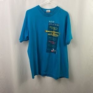 Vintage New Orleans Jazz 1988 Blue Xl T-shirt
